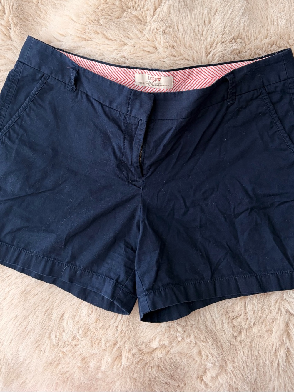 J. Crew Navy Cotton Chino Bermuda Shorts